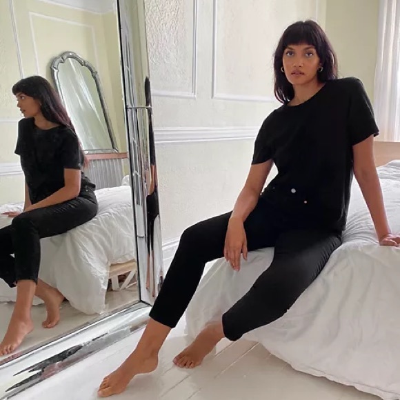 NWOT Aritzia Denim Forum Yoko Classic Tee - Picture 3 of 5